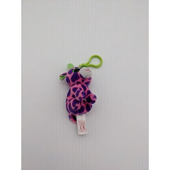 Gilbert GiraffeBeanie BooClip 5 inch - Stuffed Animal by Ty Glitter eyes - Picture 10 of 12